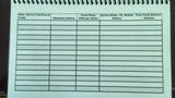 Equipment LogBook General Additive Information books 5 per pack