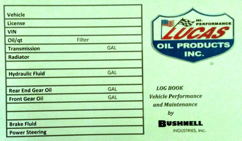 Equipment LogBook General Additive Information books 5 per pack