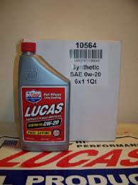 (Lucas) Synthetic 0w20 Gas Motor Oil cs 1qt