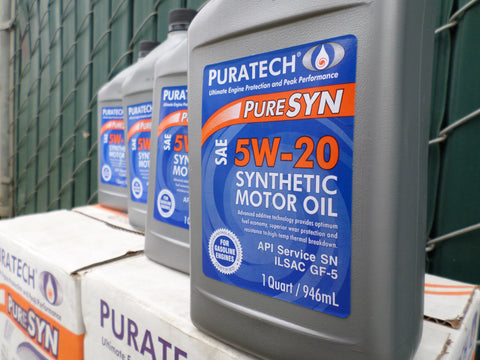 (NAL-PureSYN) Synthetic 5w20 Gas Motor Oil GF-5/SN cs 1qt